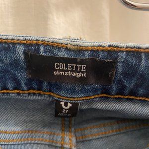 True Religion Colette Jeans Slim/Straight Size 27